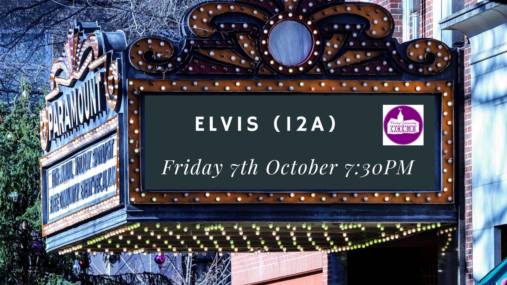 Elvis (12A) | Friday 7th October | 7:30pm