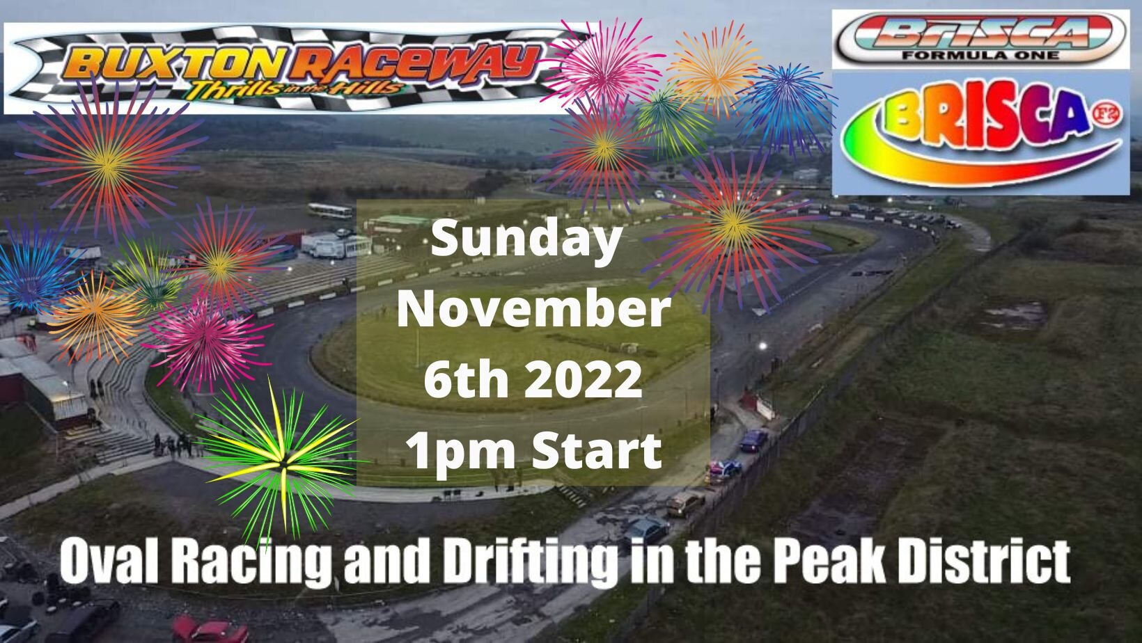 Buxton Raceway | Sunday 6th November 1pm | Firework Spectacular!