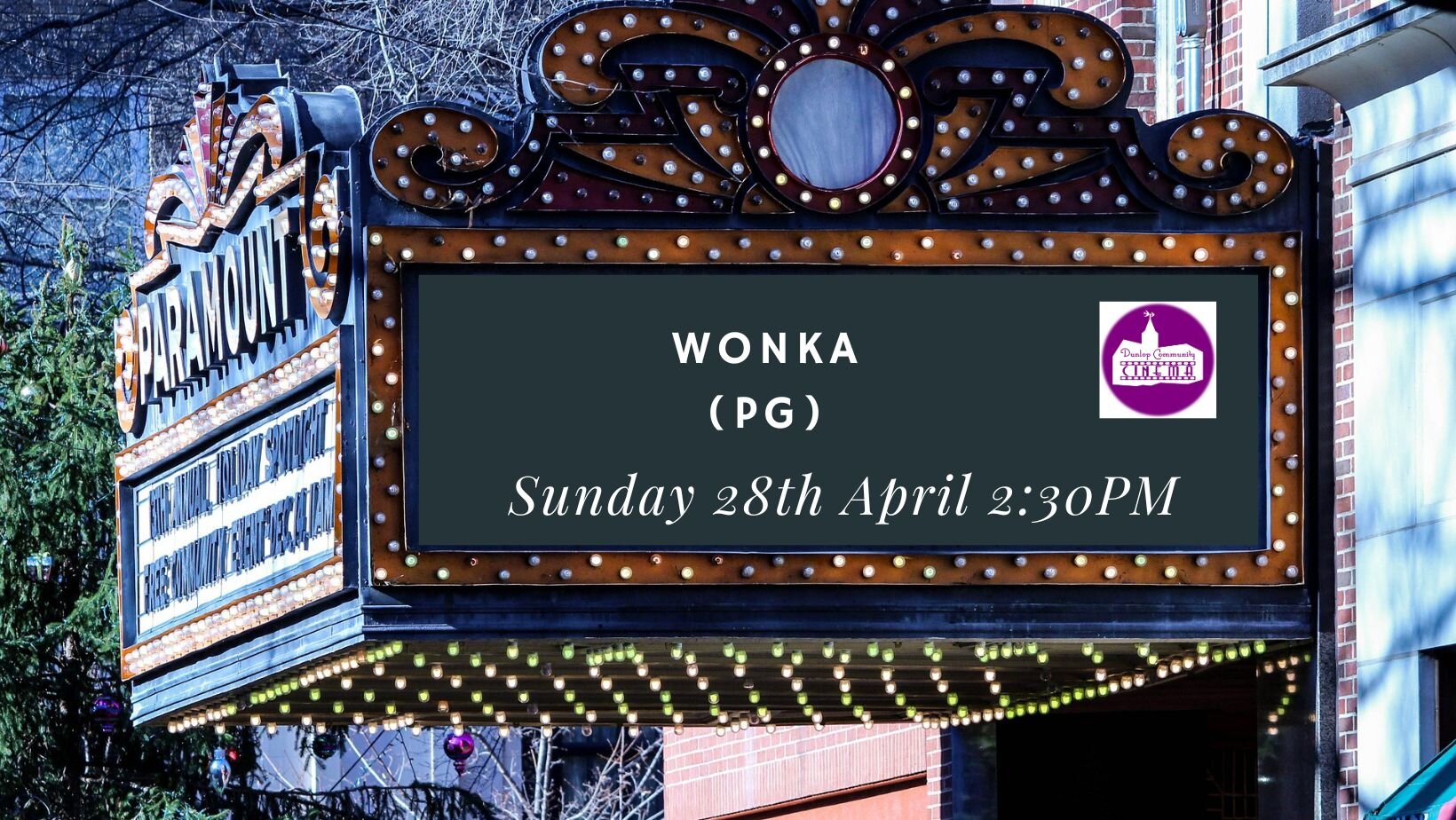 Wonka (PG) | Sunday 28th April