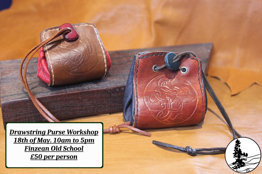 Drawstring Purse Making | Lonely Larch Leatherwork