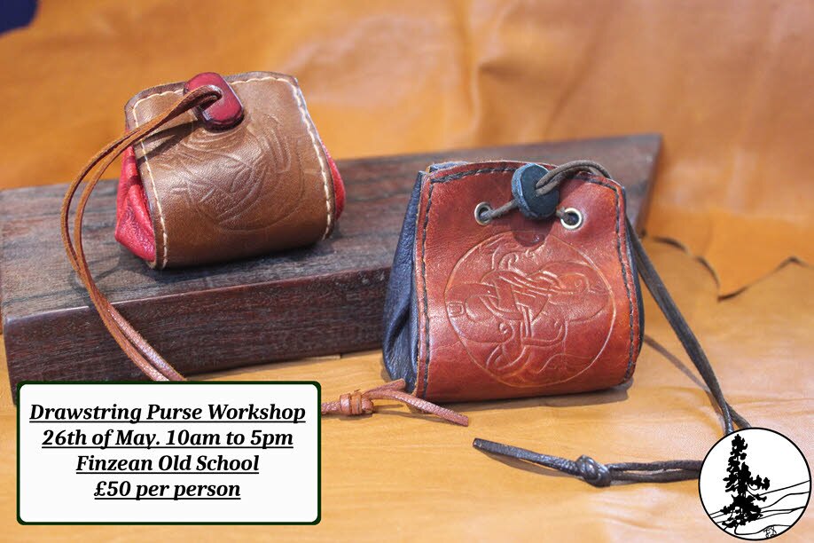 Drawstring Purse Making 26th May | Lonely Larch Leatherwork