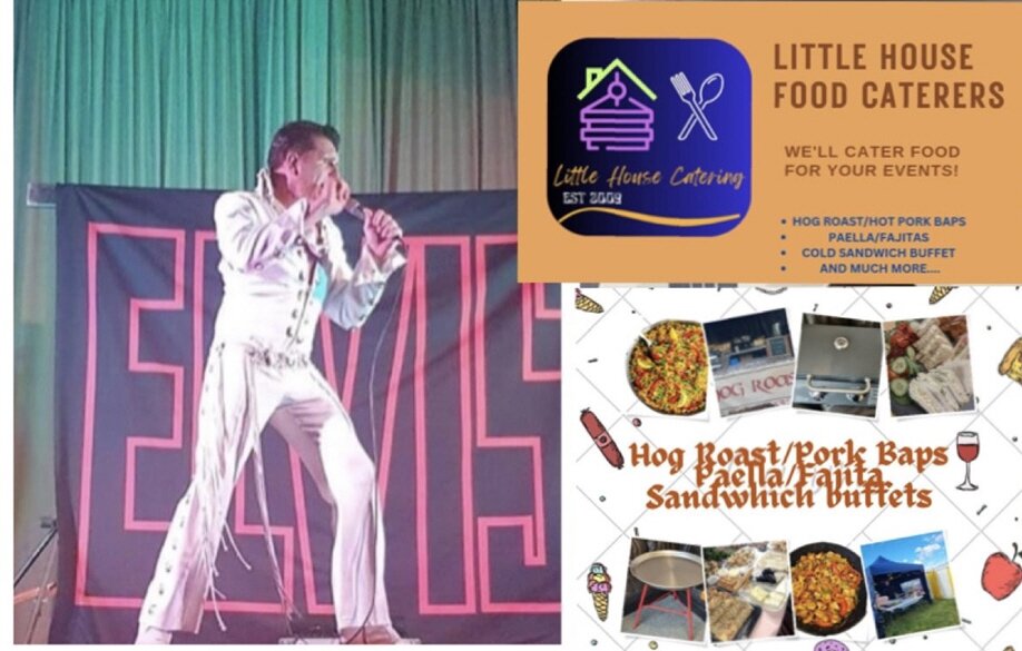 Mr Mark Clay as Elvis and food from LH Catering | Friends of Fulford Primary School 
