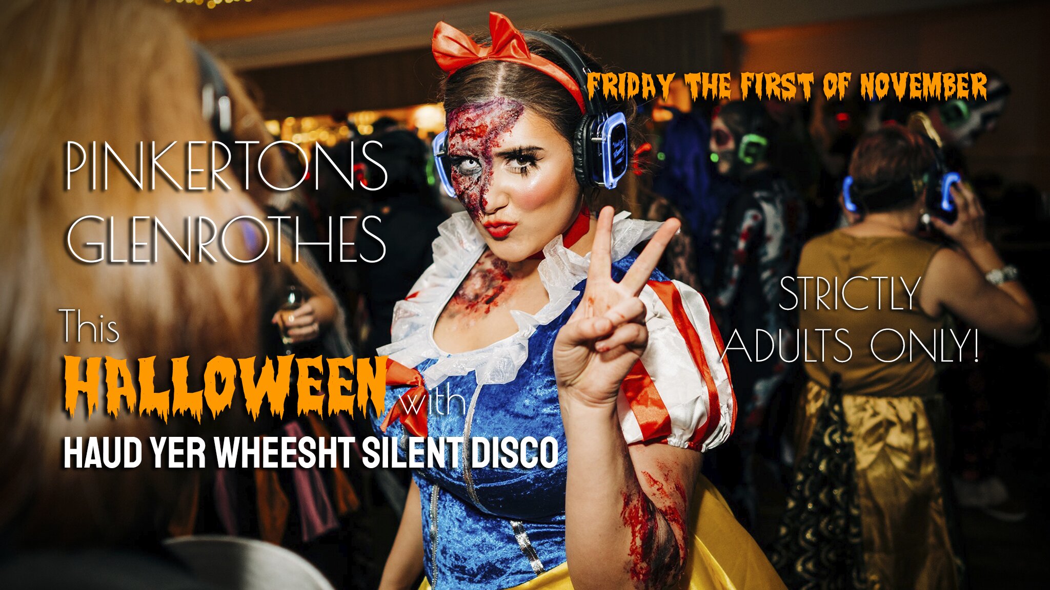 Halloween Silent Disco at Pinkertons 18+