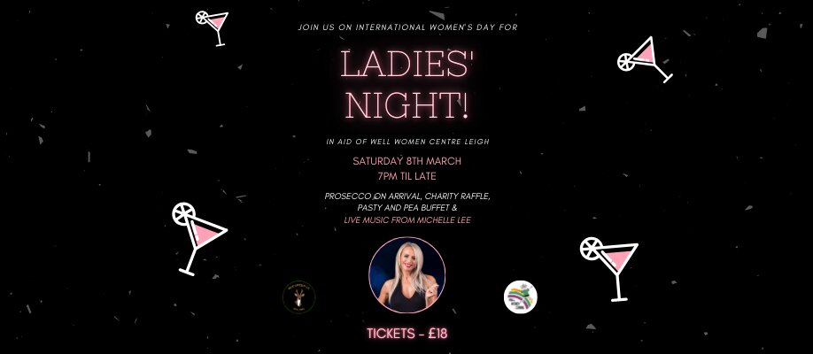 Ladies Night - International Women's Day Special at Roe Green CC | Saturday 8th March 