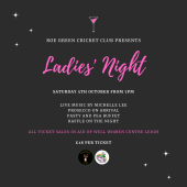 Roe Green Ladies' Night | Saturday 5th October